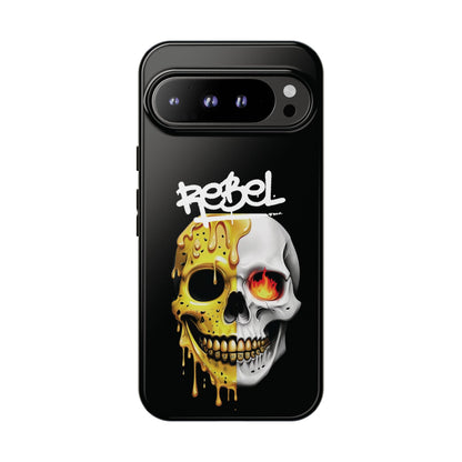 Rebel Skull Phone Case - Black