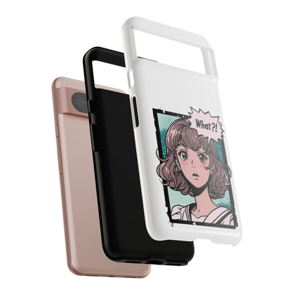 "What?!" Anime Phone Caes - Durable, Tough Cases - iPhone, Samsung Galaxy, and Google Pixel