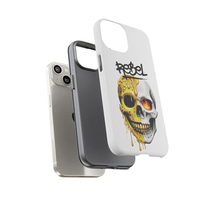 Rebel Skull Phone Case - White