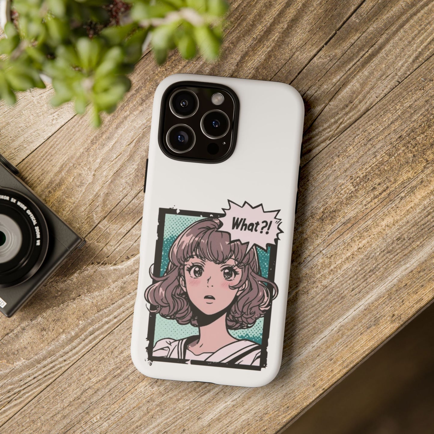 "What?!" Anime Phone Caes - Durable, Tough Cases - iPhone, Samsung Galaxy, and Google Pixel