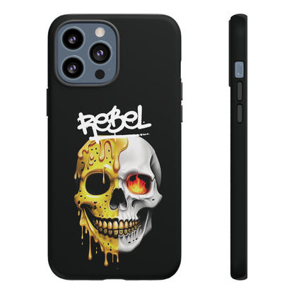 Rebel Skull Phone Case - Black