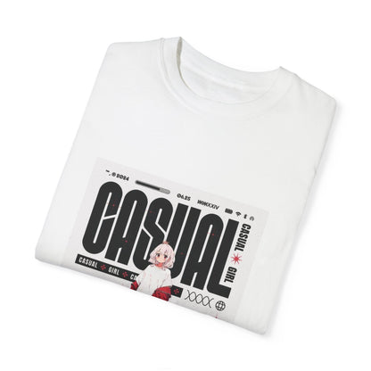 "Casual Girl", Women's and Men's Anime T-shirt