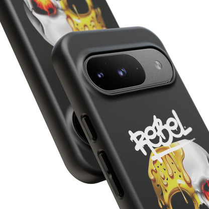 Rebel Skull Phone Case - Black