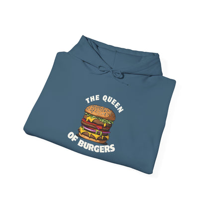 'The Queen of Burgers' Hoodie - Perfect for Food Lovers