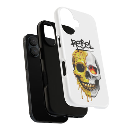 Rebel Skull Phone Case - White