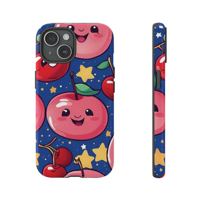 "Cute Cherry In The Sky" Phone Case, Tough Cases - iPhone, Samsung Galaxy, and Google Pixel